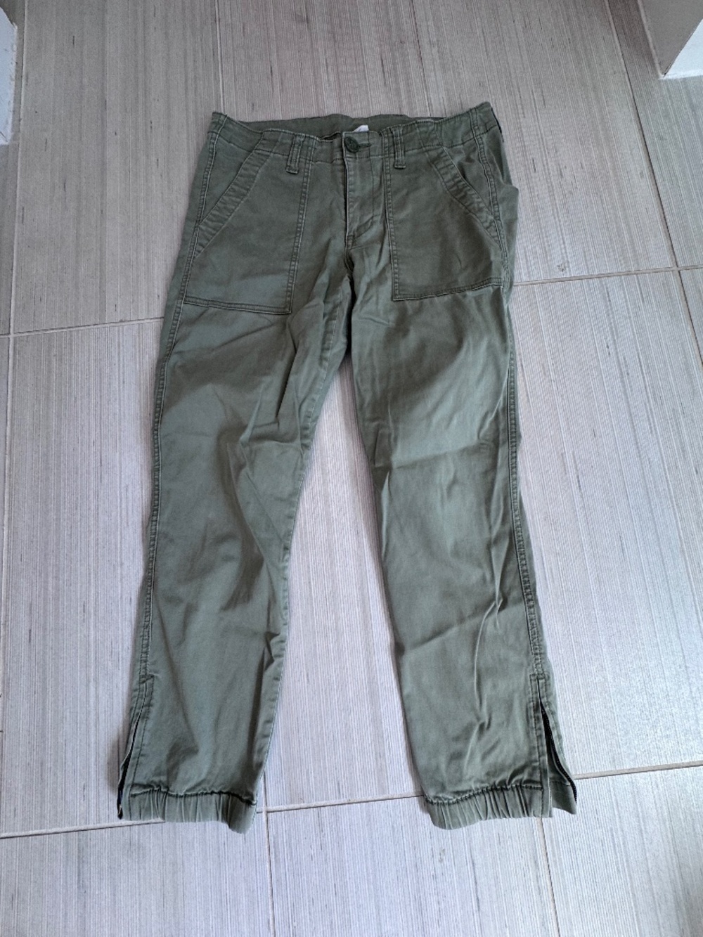 CAbi khaki green utility pants